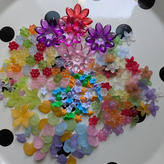 Kralenmix bloemen (200x)