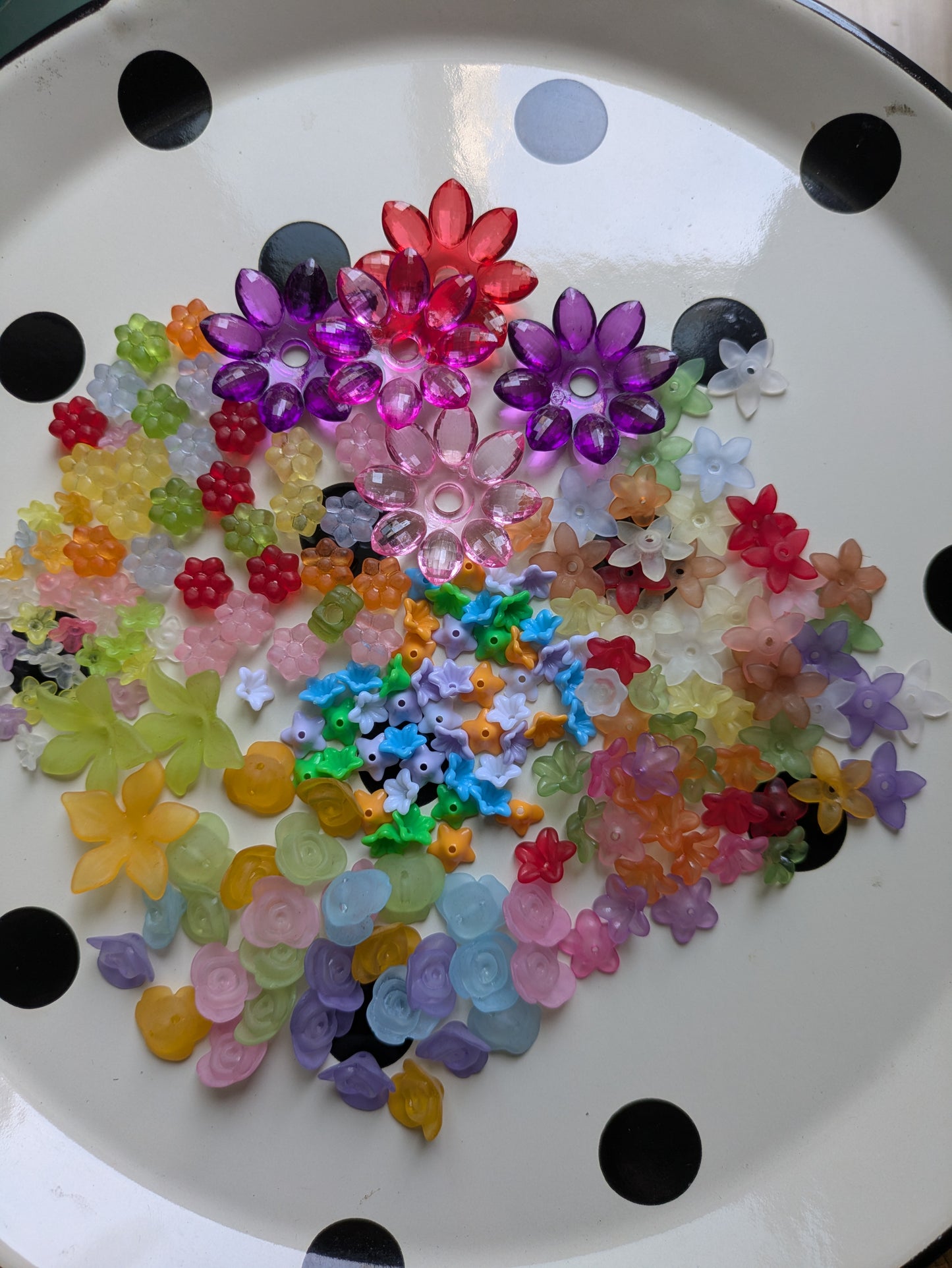 Kralenmix bloemen (200x)