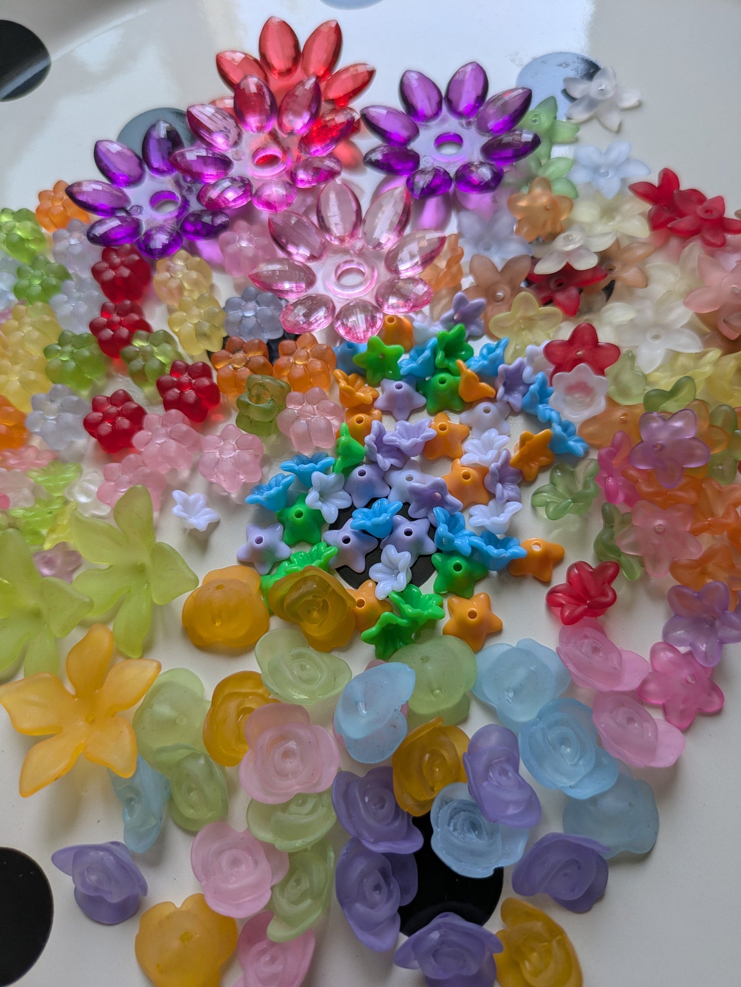 Kralenmix bloemen (200x)