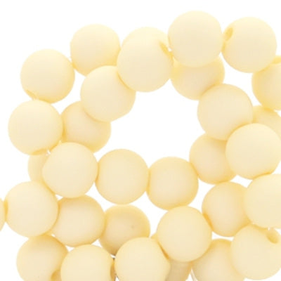 Acrylkraal vanille beige 4 mm (50x)