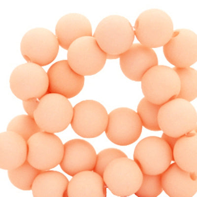 Acrylkraal perzik 4 mm (50x)
