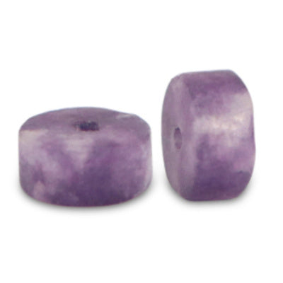 Amethist kraal disk 6 x 3 mm (5x)
