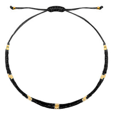 Armbandje miyuki zwart