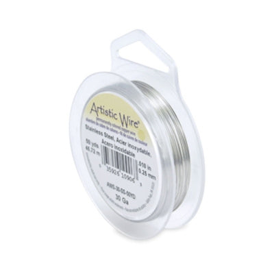 Artistic wire stainless steel 0,25 mm (1x)