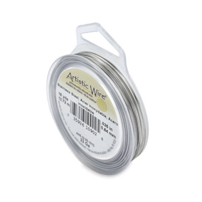 Artistic wire stainless steel 0,81 mm (1x)