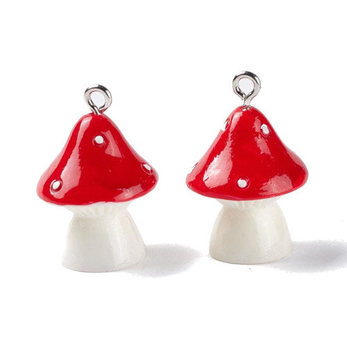 Bedel paddenstoel rood met wit