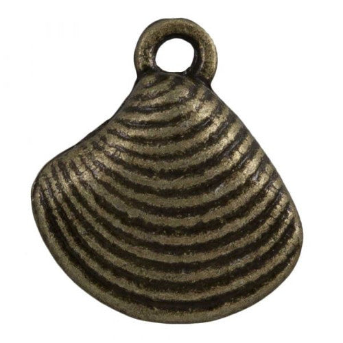 Charm Muschel Bronze (1x)