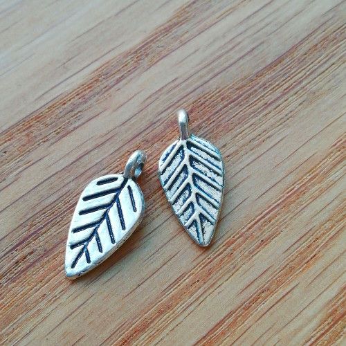 Bedel zilverkleurig blad (3x)