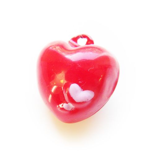 Belletje rood hartje (1x)