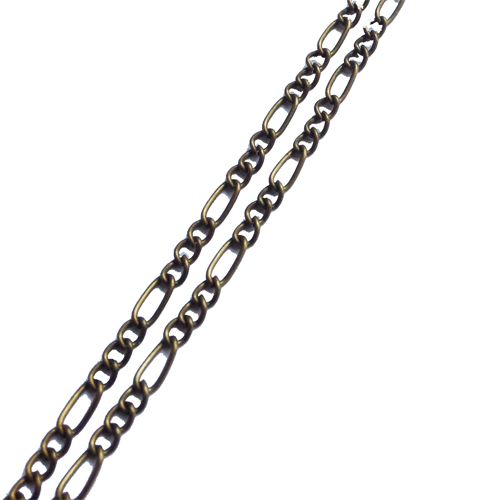 Schakelketting brons (p/10 cm)