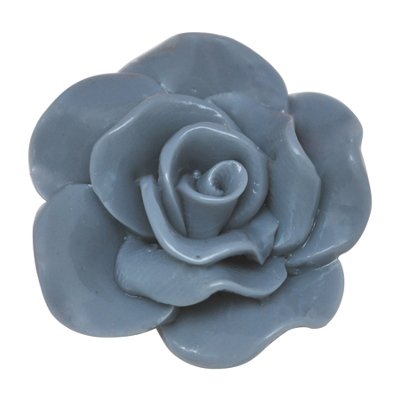 Cabochon grijze bloem (5x)