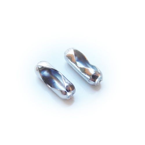 Connector antiek zilver (5x)
