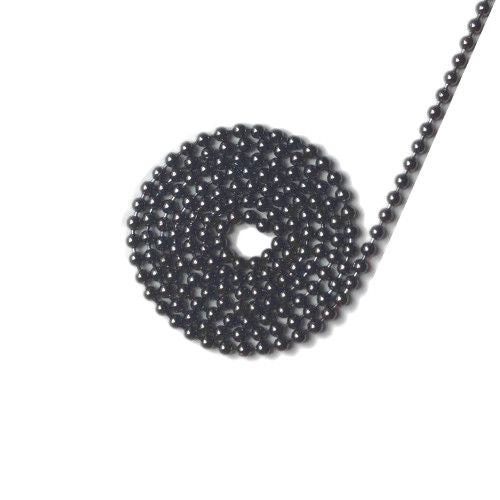 Ball chain antraciet zilver 3 mm