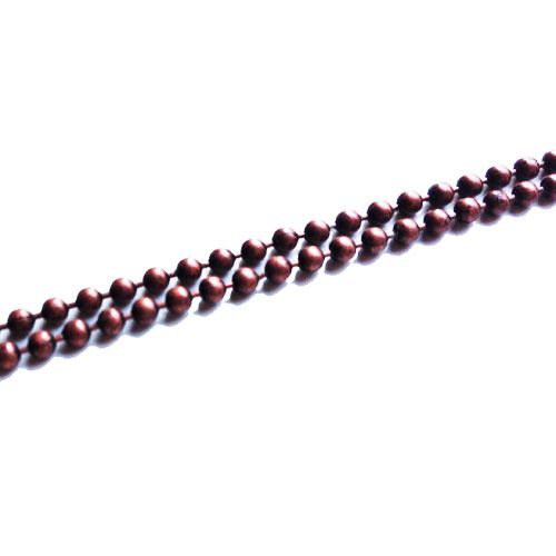 Ball chain donker koper 1.2 mm