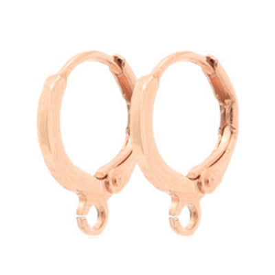 Creolen met oog rose goud (p.p)