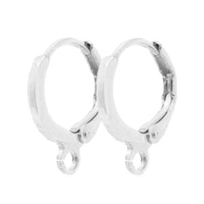 Creolen met oog zilver (p.p)