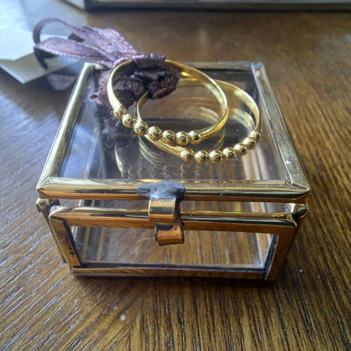 Ring verguld sterling zilver 5 dots