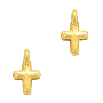 Bedel DQ mini kruisje goud (1x)