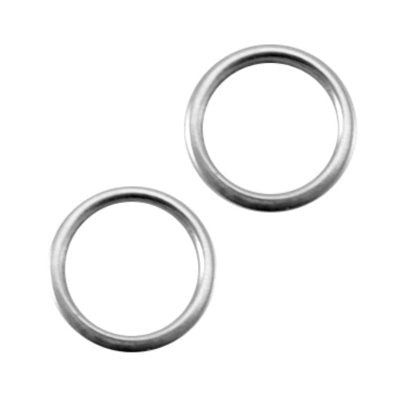 Dichte ring dq 8 mm antiek zilver (5x)