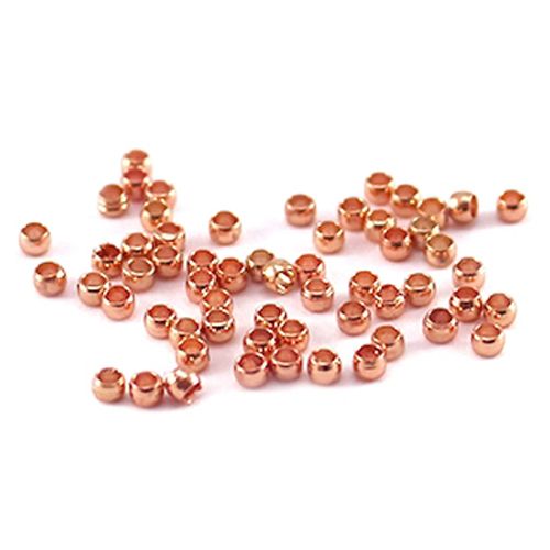 Quetschperle DQ Roségold 2 mm (25x)