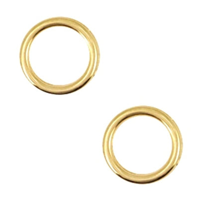 Dq bedel cirkel 12 mm goud (1x)