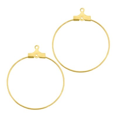 DQ oorring hanger goud (p.p)
