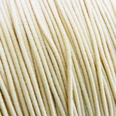 Elastikdraht cremeweiß 0,8 mm (3m)