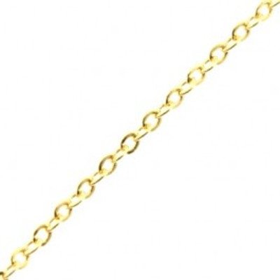Fijne ketting verguld 1.3 mm (P/10 cm)