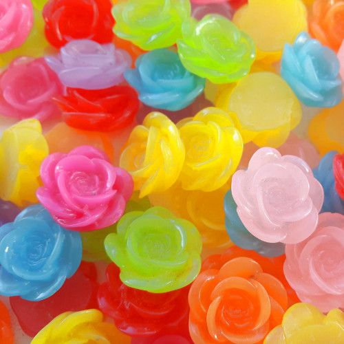 Restliche Flatback-Mix-Blume 18 mm (50x)
