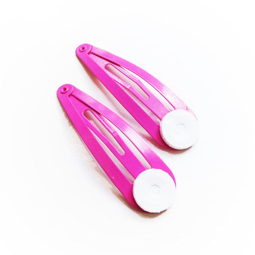 Restant roze haarclips met plakvlak (100x)