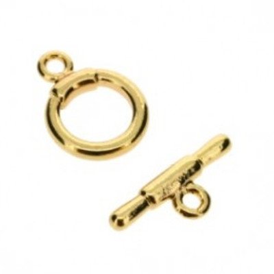 Kapittelslot 12 mm goud (1x)