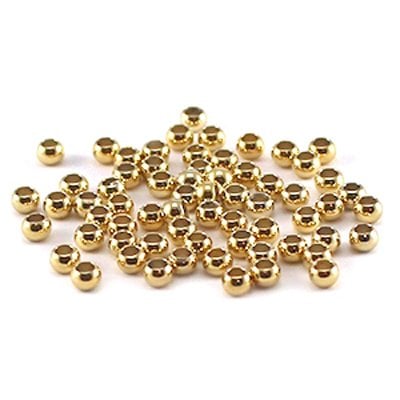 DQ Quetschperlen Gold (verschiedene Größen)