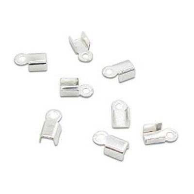 Koordklem zilver 6 x 3 mm (30x)