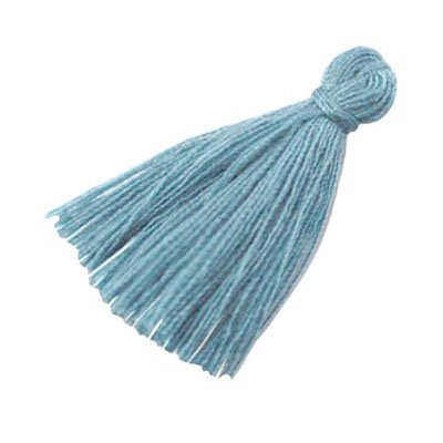 Kwastje - grijsblauw (2x)