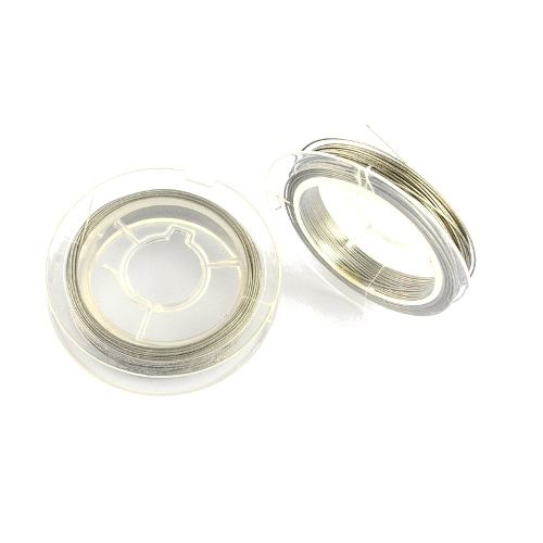Rolle Metalldraht Silber 0,45 mm (10m)
