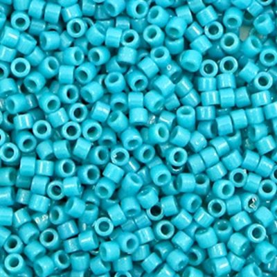 Miyuki delica's 11/0 turquoise blauw (5gram)