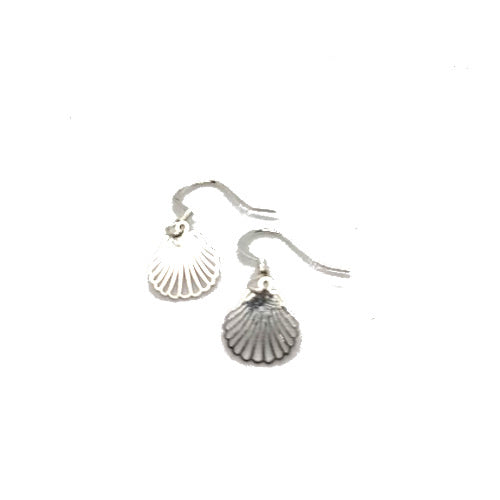 Oorbellen schelp zilver