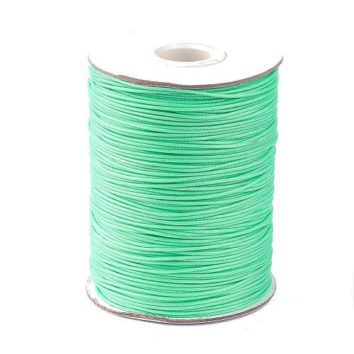 Waxkoord polyester mint 1 mm (5m)