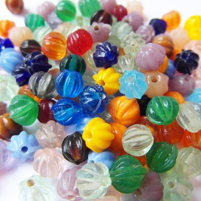 Kürbisperlen Mix 7 mm (21)