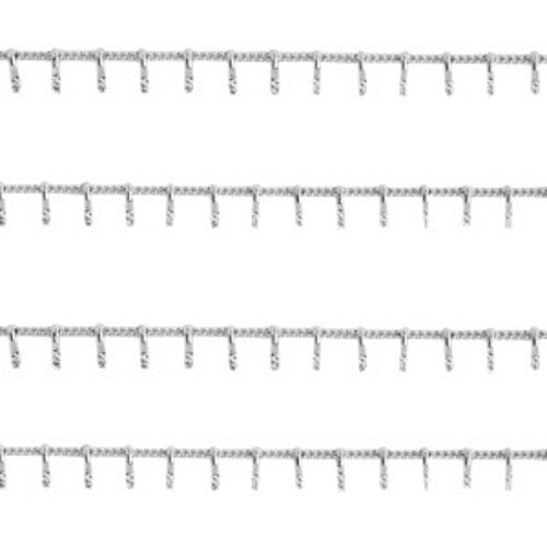 RVS ketting met spikes