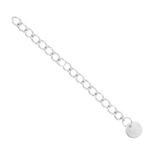 Verlengketting rvs coin (1x)
