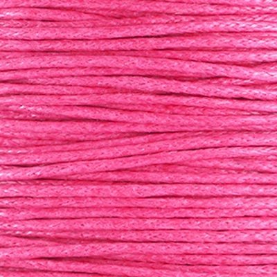 Waxkoord katoen hot pink (5m)