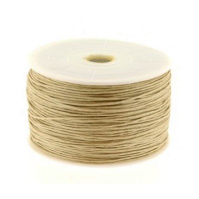 Waxkoord naturel 1 mm (5m)
