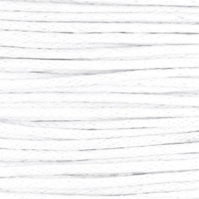 Waxkoord katoen wit 1 mm (5m)