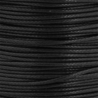 Waxkoord katoen zwart 1 mm (5 of 91 mm)