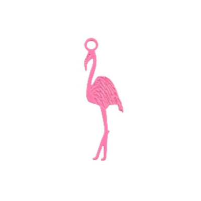 Charm filigraner Flamingo rosa