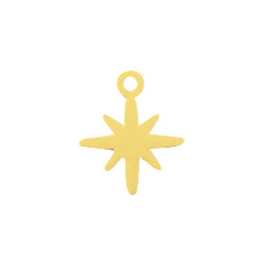 Charm filigraner Stern Gold