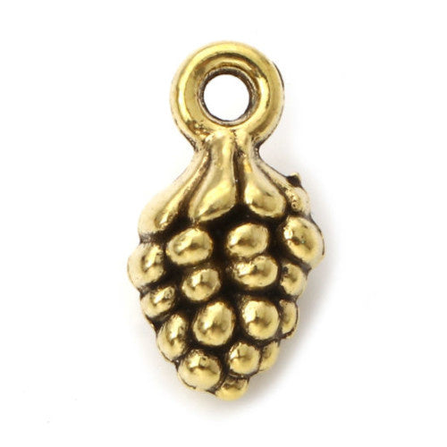 Charm Tannenzapfen Antikgold (1x)