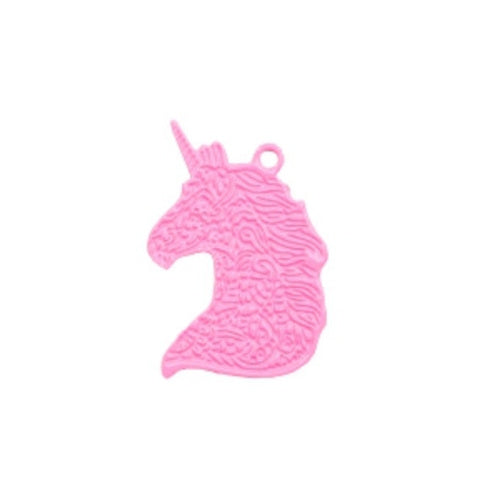 Charm filigranes Einhorn rosa (1x)