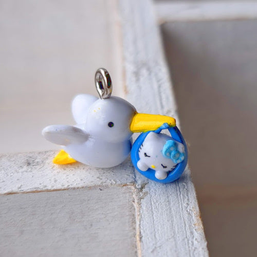 Charm Hello Kitty und der Storch